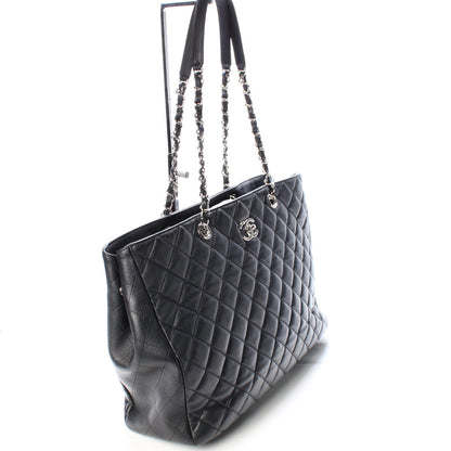 Chanel CC Shopping Tote Large Lambskin Bag