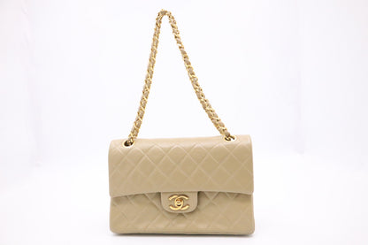 Chanel Small Double Flap in Dark Beige