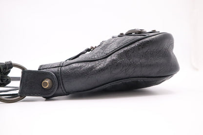 Balenciaga Le Cagole Shoulder Bag in Black Leather