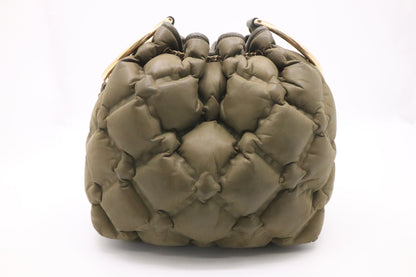 Chanel Bubble Bucket Bag in Military Green Leather