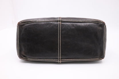 Celine Boogie Bag in Dark Brown Leather