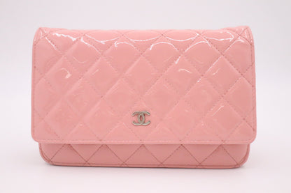 Chanel Wallet on Chain in Pink Patent Leather