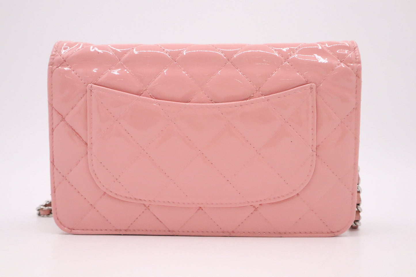 Chanel Wallet on Chain in Pink Patent Leather