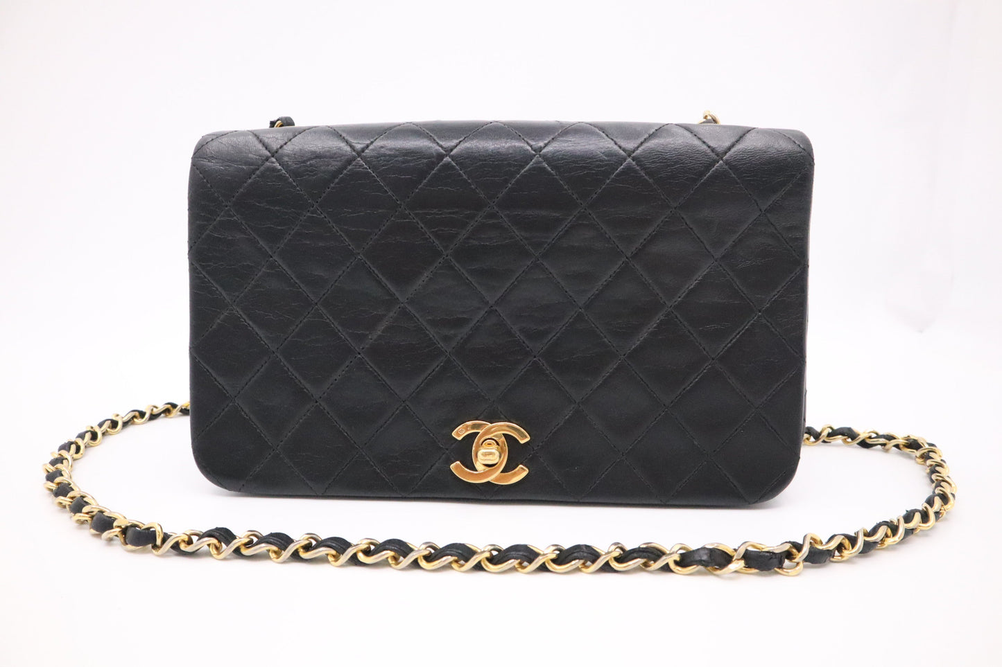Chanel Full Flap in Black MattelassÃ© Leather