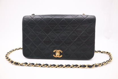 Chanel Full Flap in Black MattelassÃ© Leather