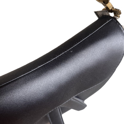Dior Saddle Mini Silk Blue with Crystal Embedded Buckles