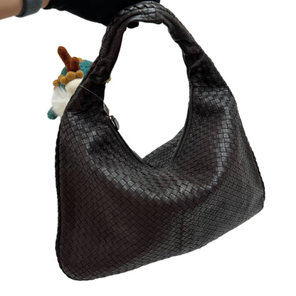 Bottega Veneta Hobo Bag Large Chocolate Brown Lambskin leather 51cm