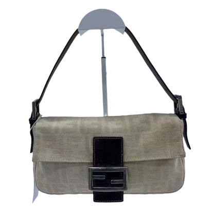 Fendi Baguette Beige Zucca Print Shoulder bag
