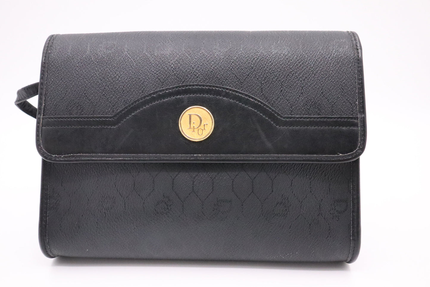 Dior Crossbody Bag in Black Honeycomb Canvas