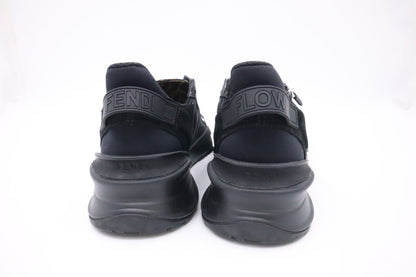 Fendi Flow Sneakers in Black Nylon and Leather