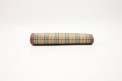 Burberry Compact Wallet in Tan Novacheck Canvas