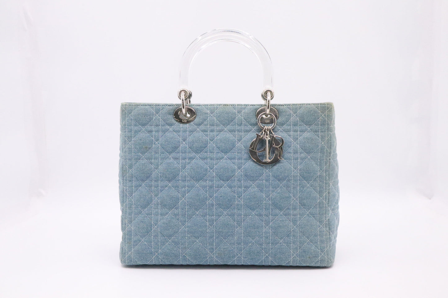 Dior Large Lady Dior in Cannage Denim