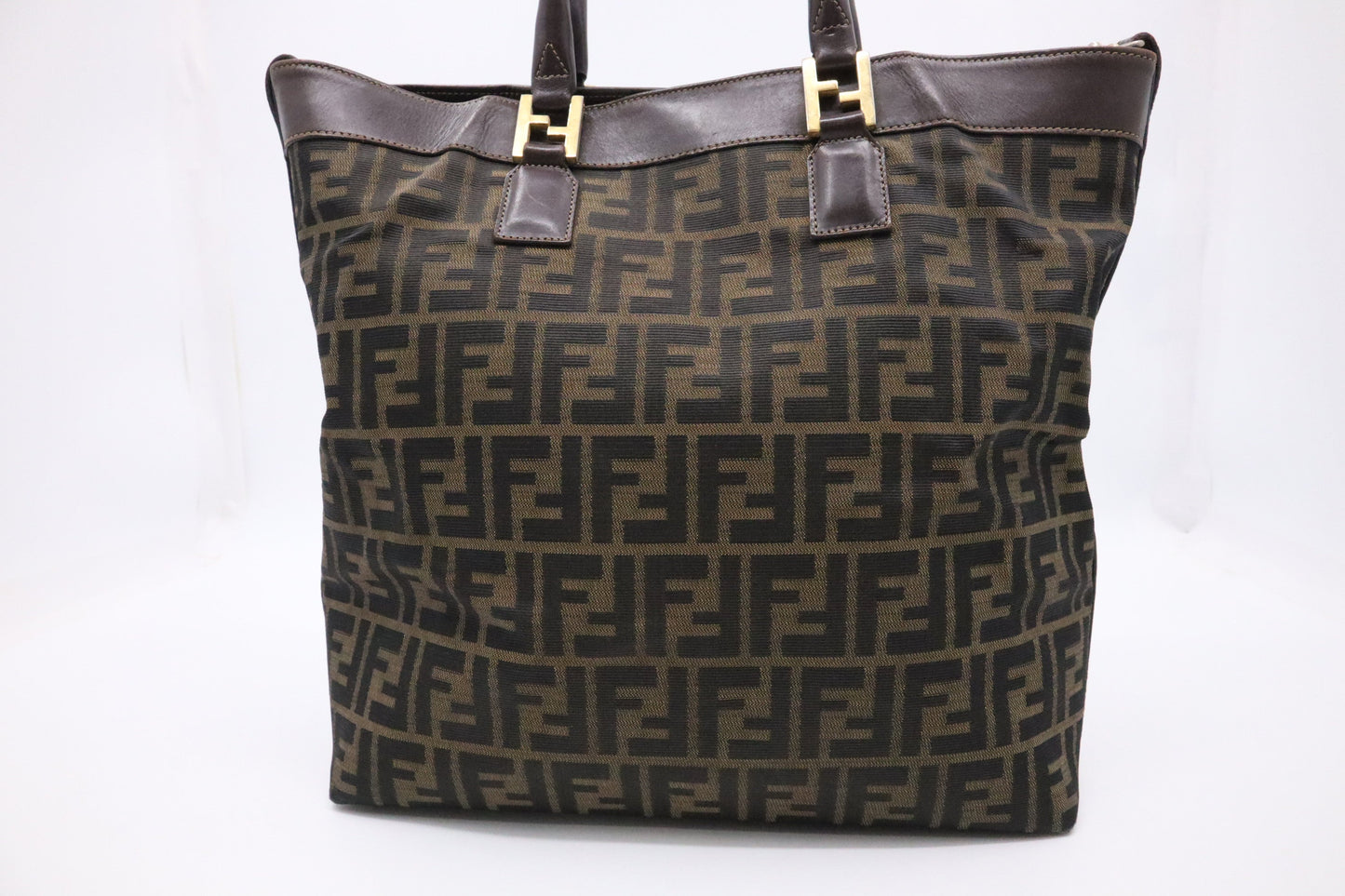 Fendi Tote in Zucca Canvas