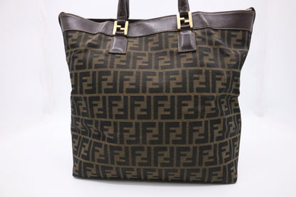 Fendi Tote in Zucca Canvas