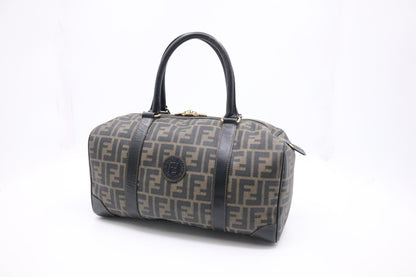Fendi Boston Bag in Zucca Coated Canvas