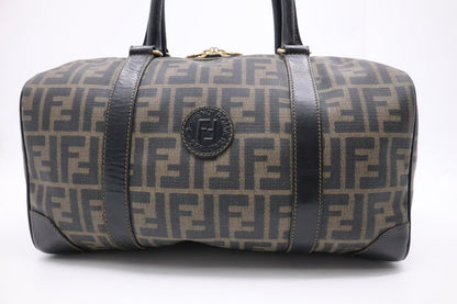 Fendi Boston Bag in Zucca Coated Canvas