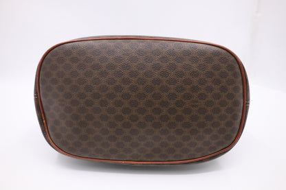 Celine Tote in Brown Macadam Canvas