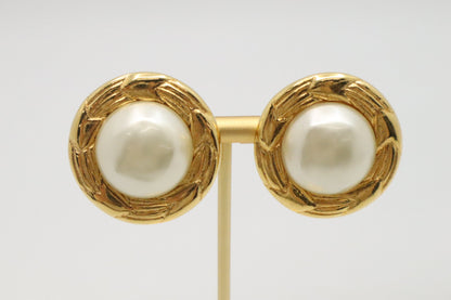 Chanel Clip-On Pearl Earrings