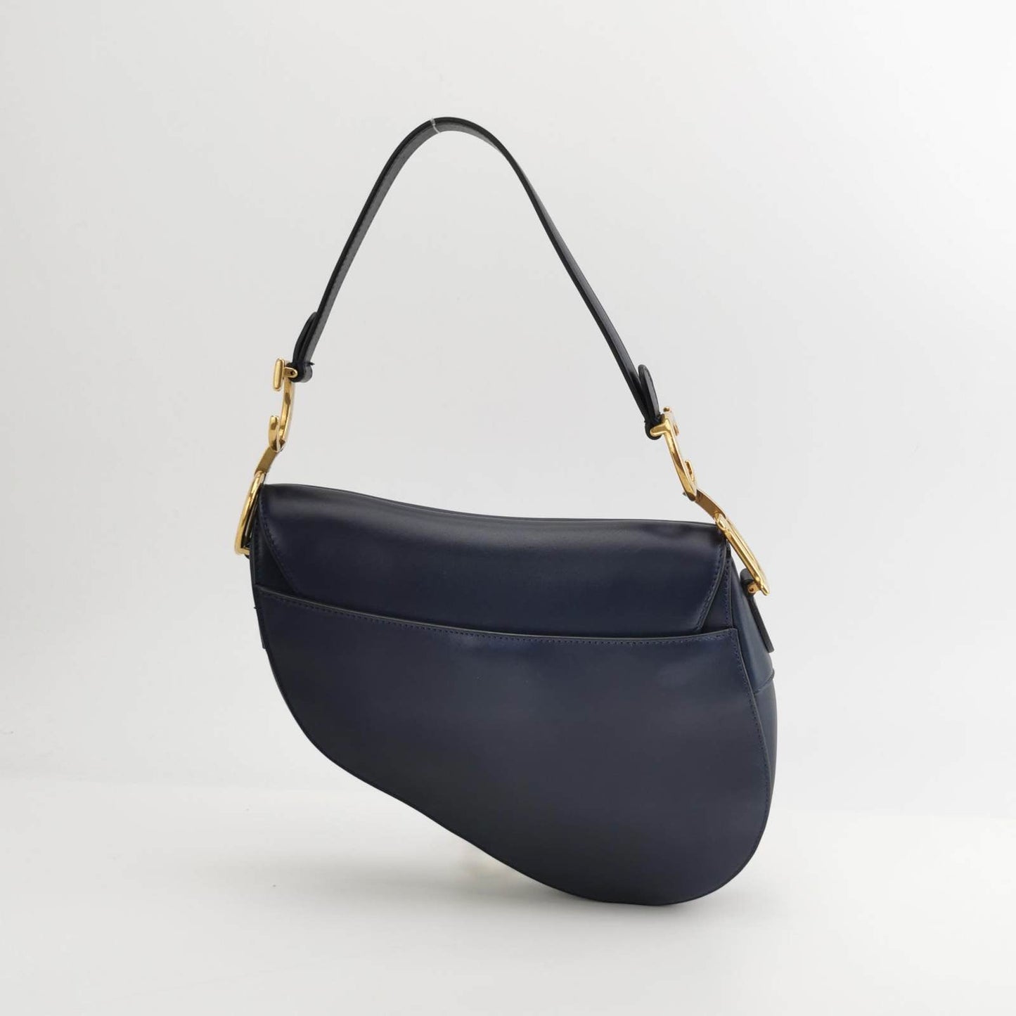 Christian Dior Saddle Medium Navy Smooth Calfskin Leather