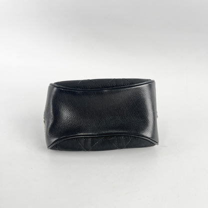 Christian Dior Cannage Canvas Clutch Black