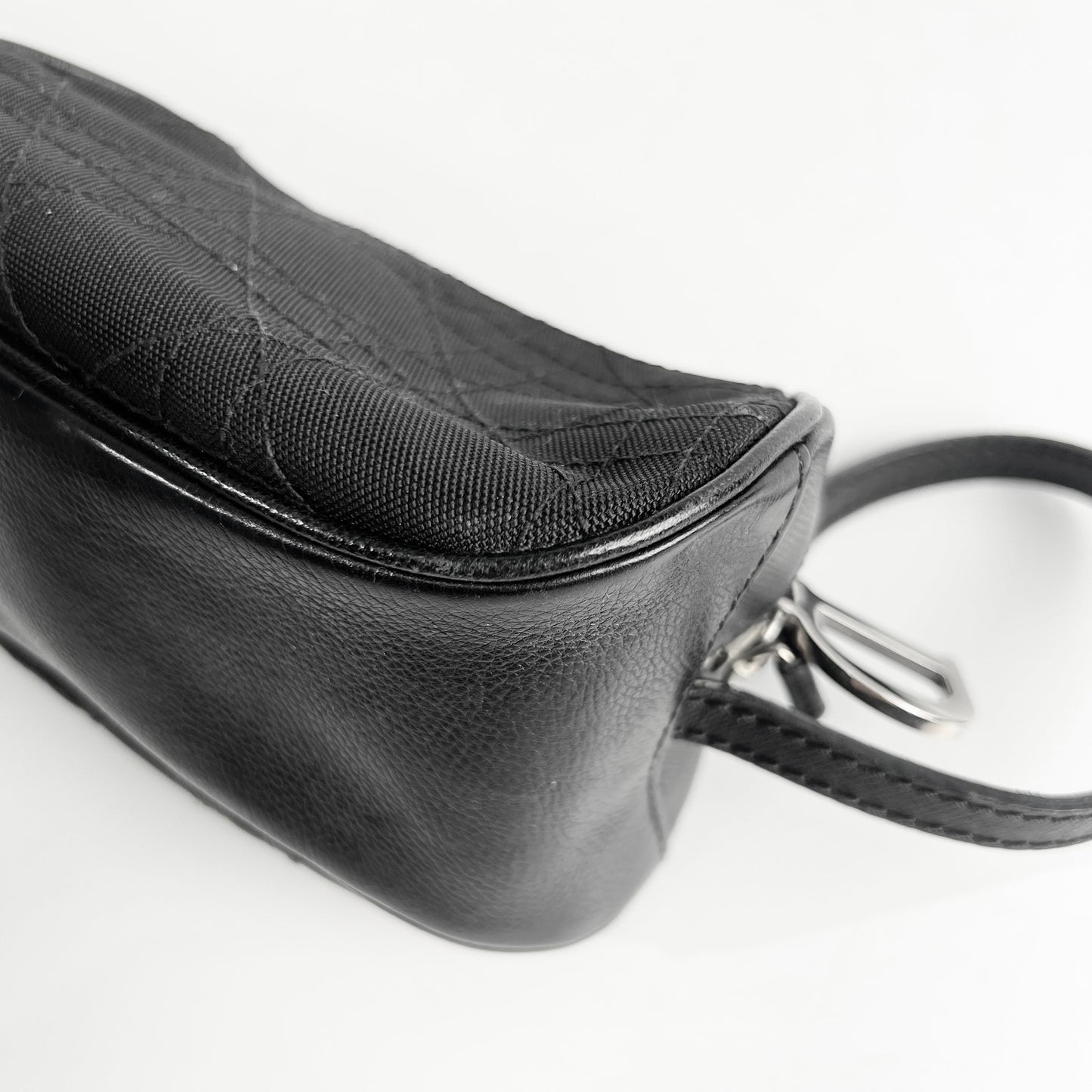 Christian Dior Cannage Canvas Clutch Black