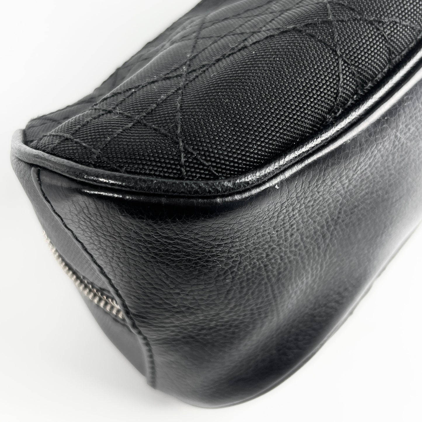 Christian Dior Cannage Canvas Clutch Black