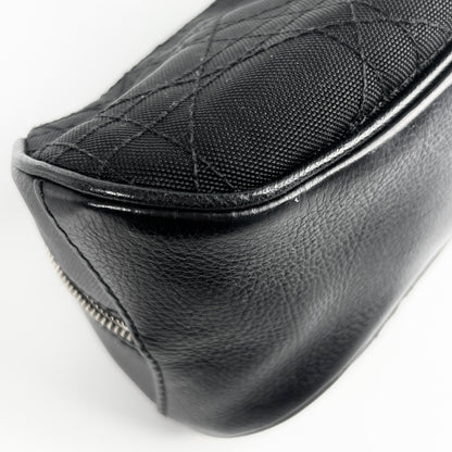 Christian Dior Cannage Canvas Clutch Black