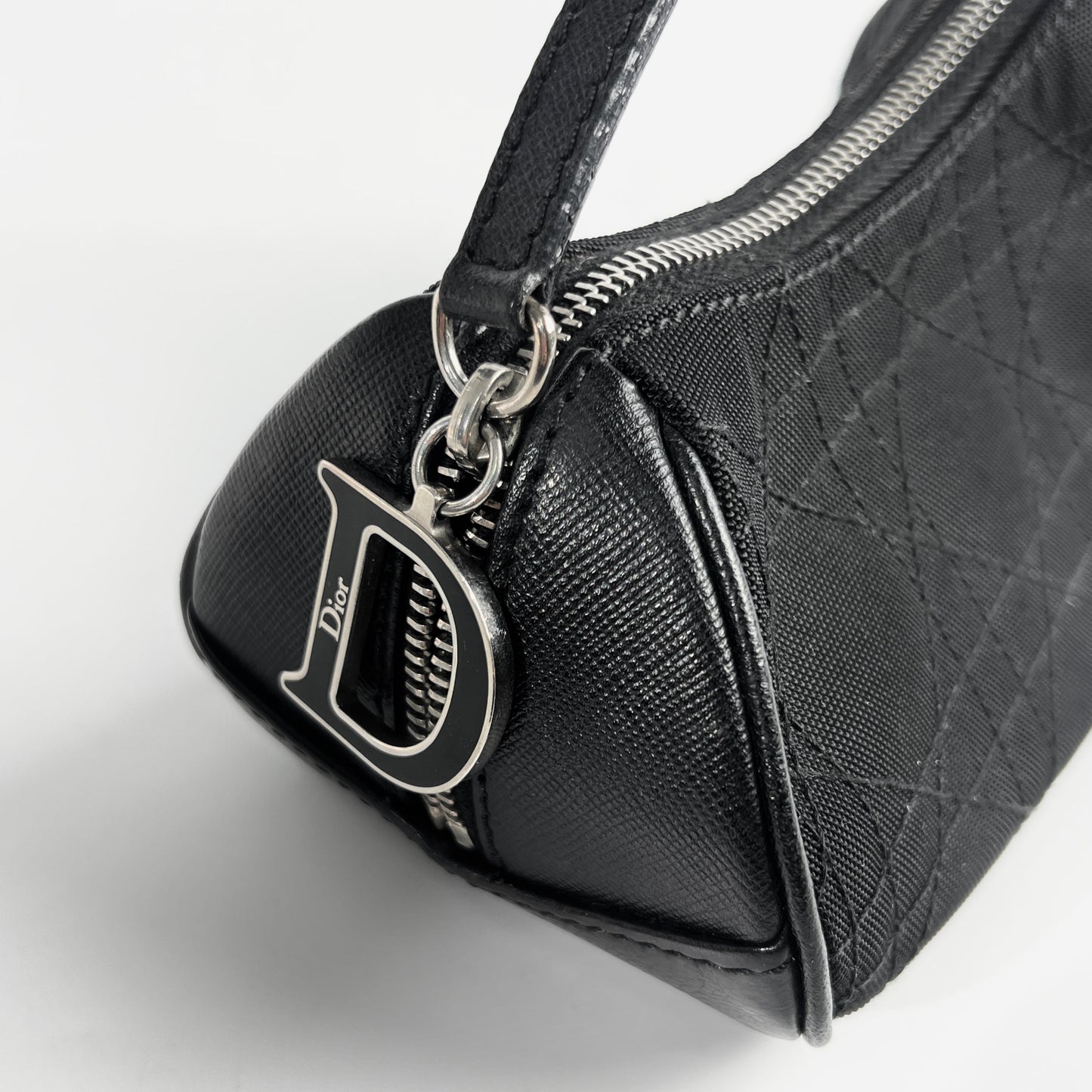 Christian Dior Cannage Canvas Clutch Black
