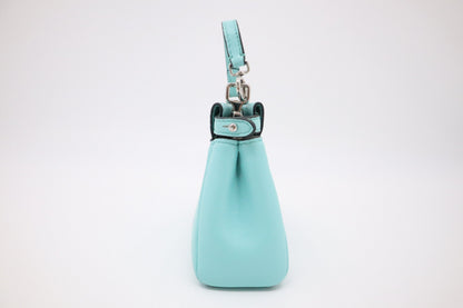 Fendi Mini Peakaboo in Turquoise Leather