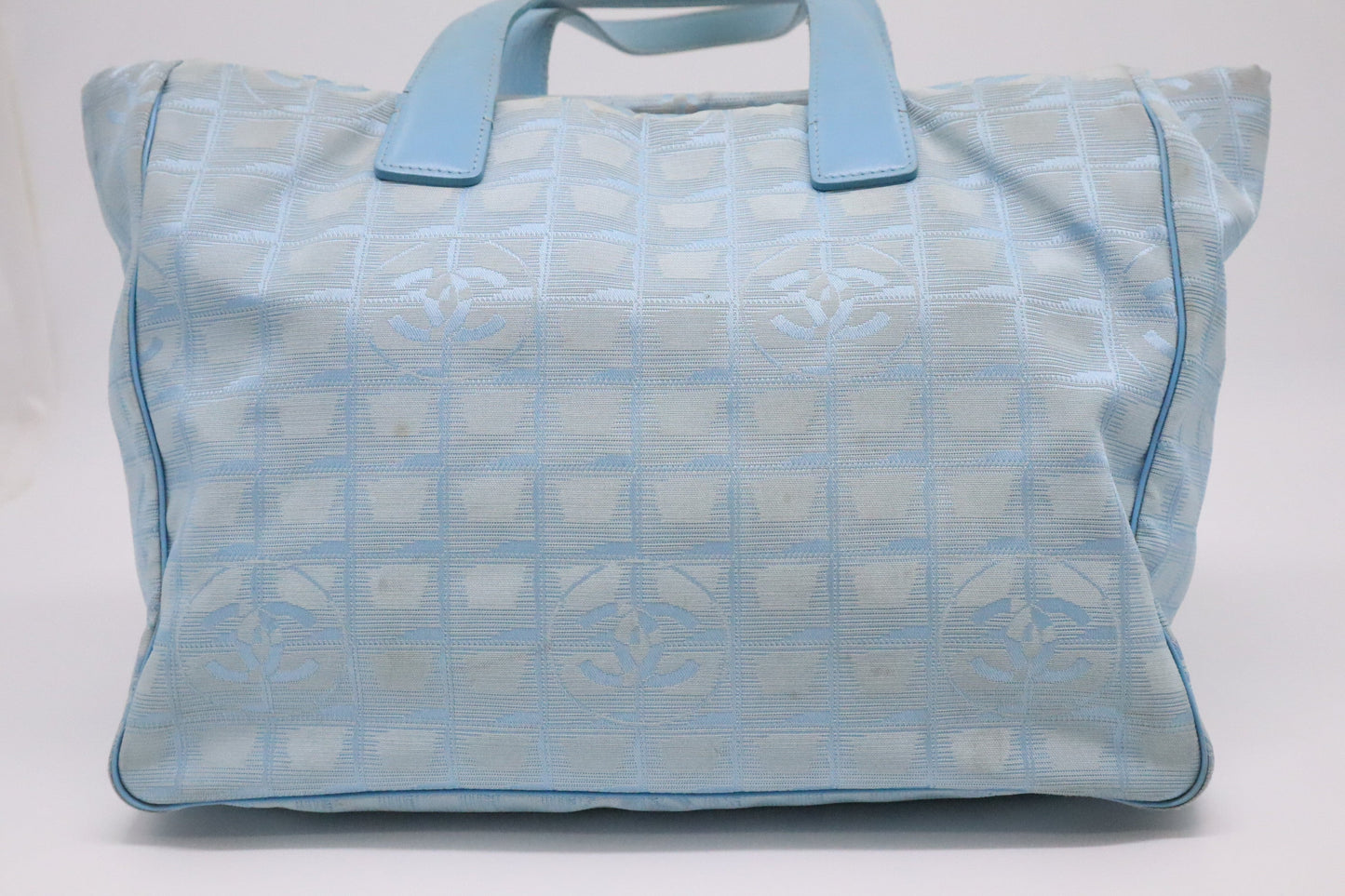 Chanel New Travel Line Tote in Blue Canvas