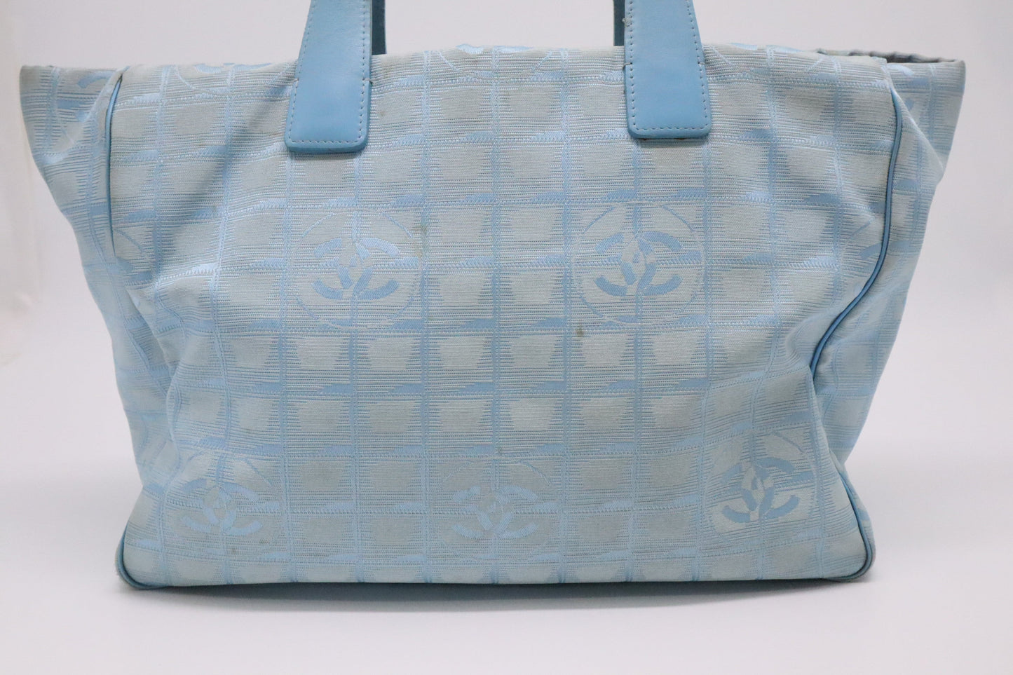 Chanel New Travel Line Tote in Blue Canvas