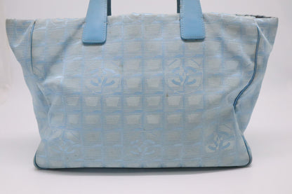 Chanel New Travel Line Tote in Blue Canvas