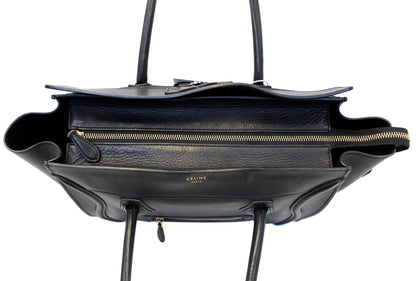 CELINE Medium Phantom Luggage Calfskin Leather Tote Bag Black