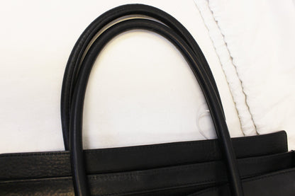 CELINE Medium Phantom Luggage Calfskin Leather Tote Bag Black