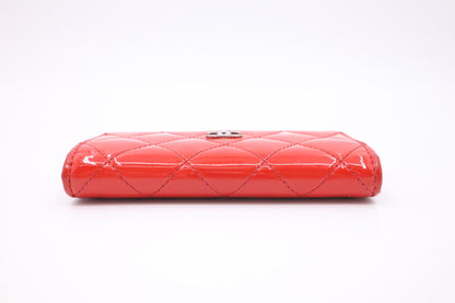 Chanel Wallet in Red MatelassÃ© Patent Leather