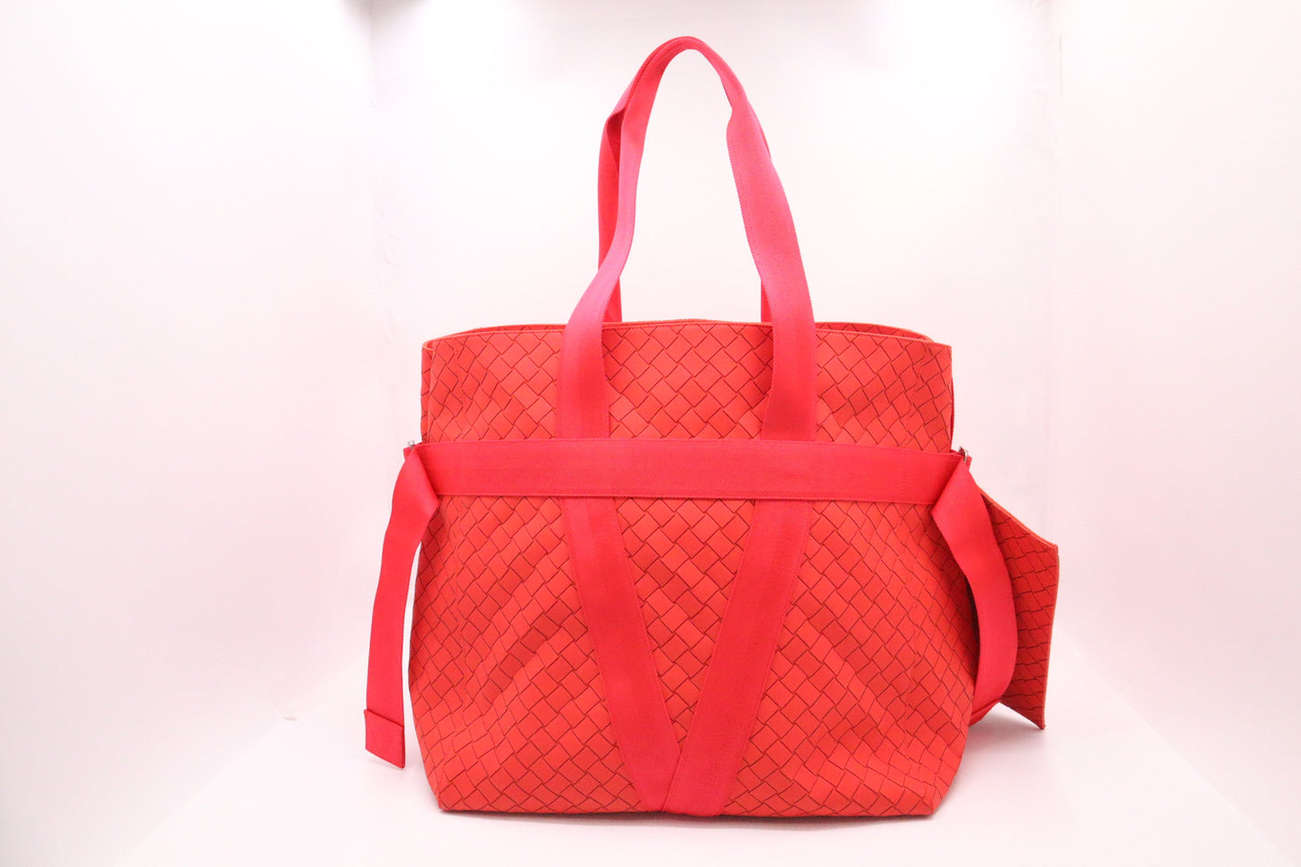 Bottega Veneta Borsa Tote in Tomato Red New Rubber