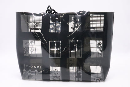 Chanel Window Tote in Black & Clear Vinyl