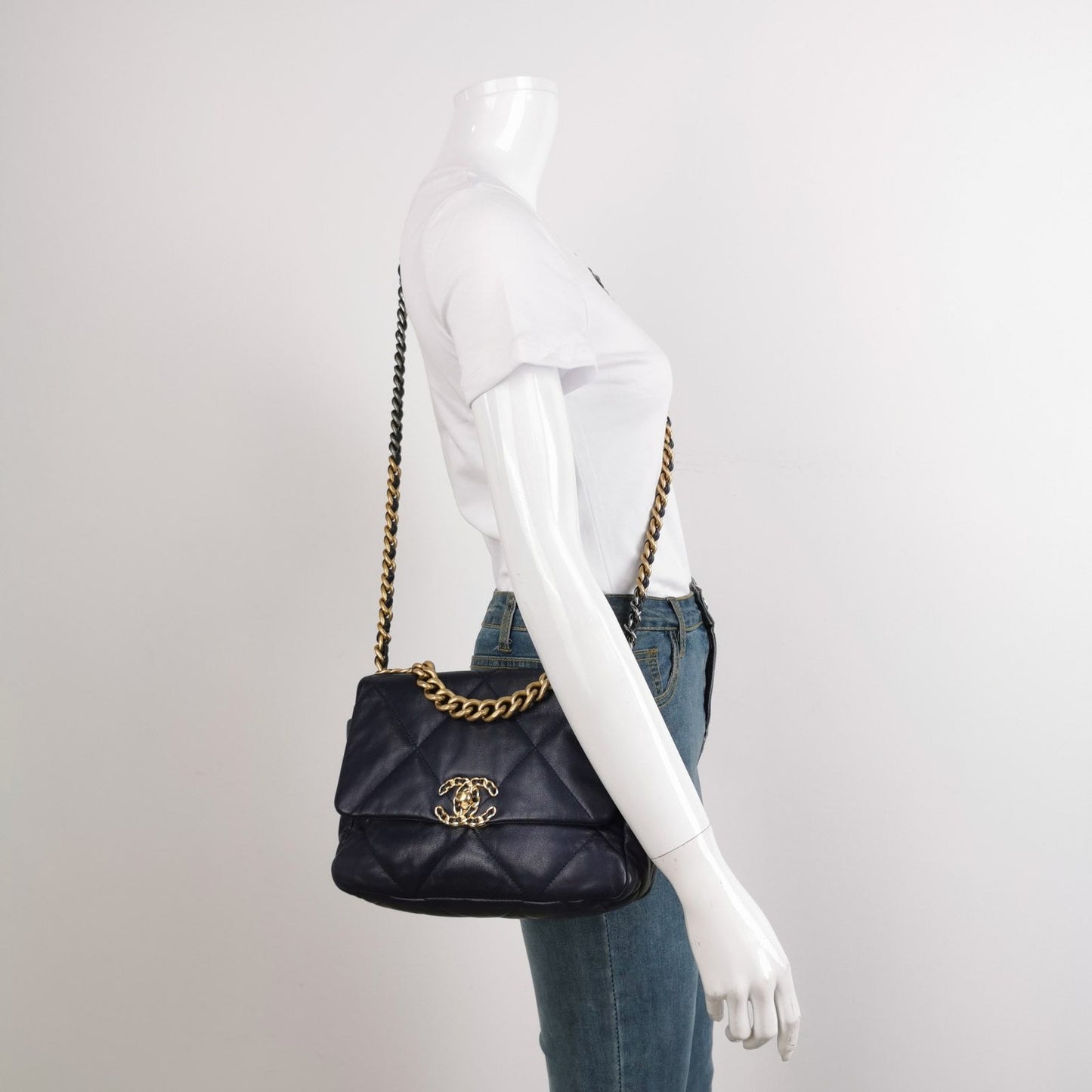 Chanel 19 Bag Small Navy Crossbody Bag