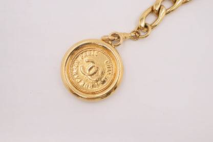 Chanel Vintage Medallion Chain-Link Belt
