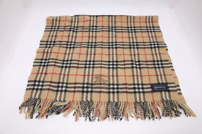 Burberry Shawl in Brown Checked New Wool