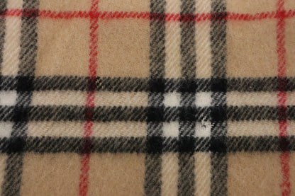 Burberry Shawl in Brown Checked New Wool