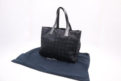 Chanel New Travel Line Tote in Black Canvas