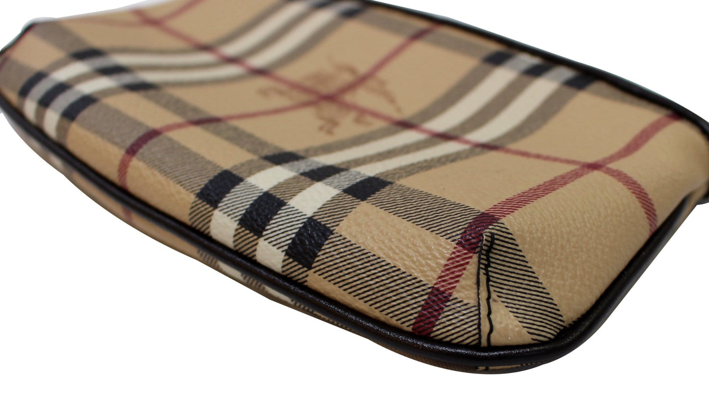 BURBERRY Nova Check Haymarket Clara Wristlet