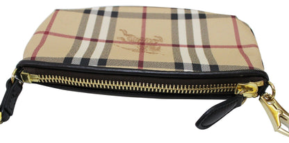 BURBERRY Nova Check Haymarket Clara Wristlet