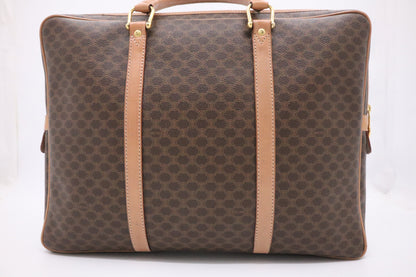 Celine Business Bag in Brown Macadam Canvas