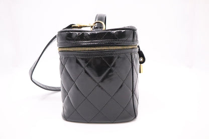 Chanel Vanity in Black Patent Leather