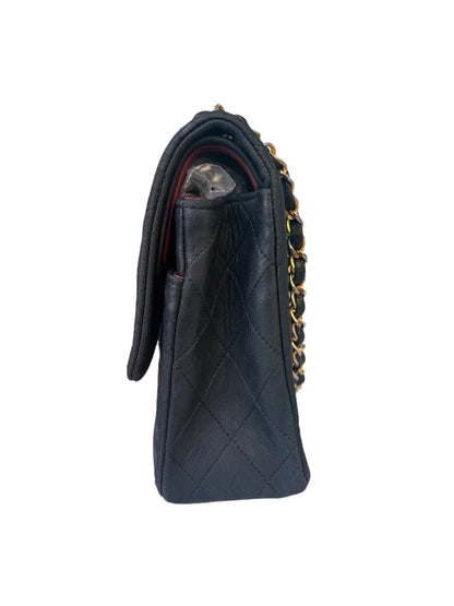 Chanel Classic Flap Vintage Black Leather with 24k Gold Hardware
