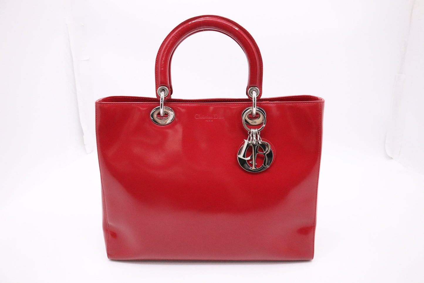 Dior Lady Dior Large in Red Leather