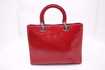 Dior Lady Dior Large in Red Leather