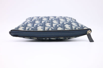 Dior Trotter Pouch in Blue Oblique PVC